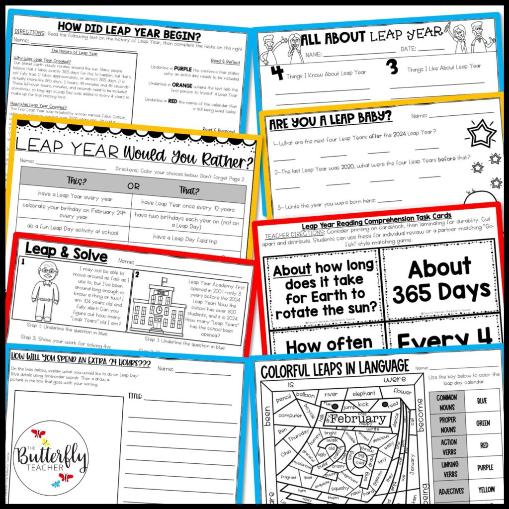 Leap Year Writing Activities