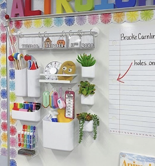 Classroom Whiteboard Organization