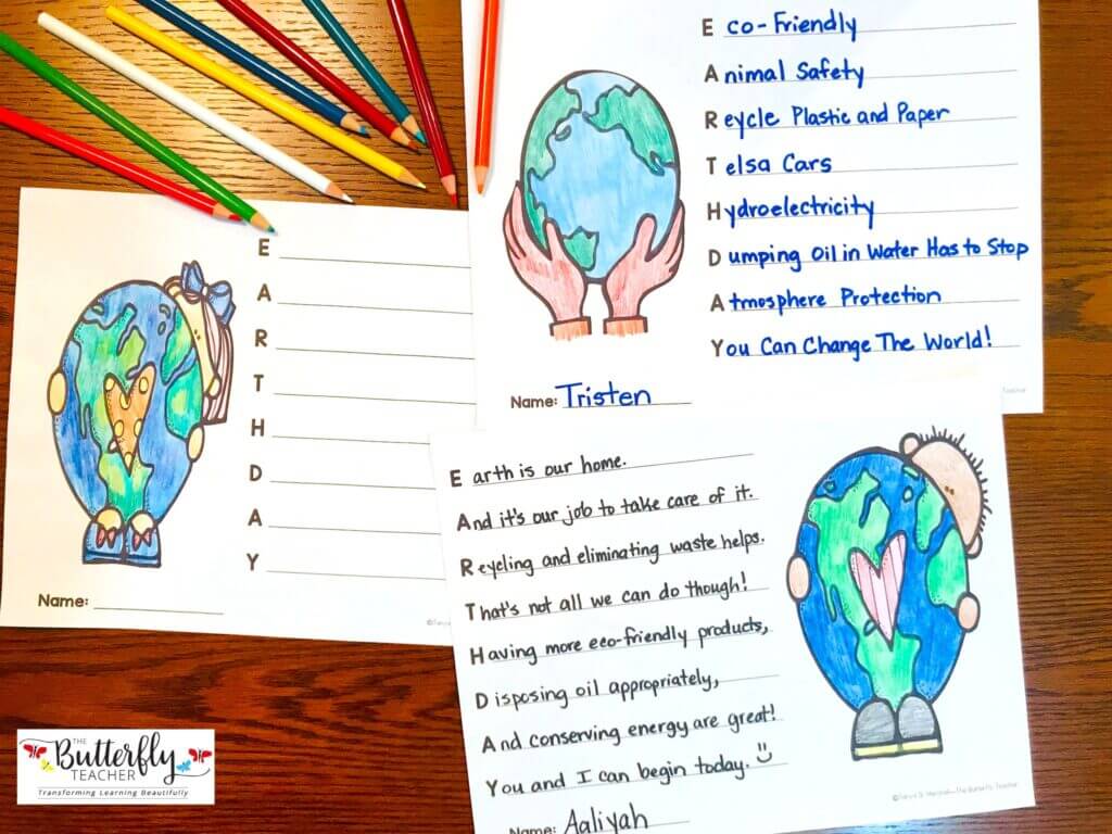 spring themed activities for upper elementary
