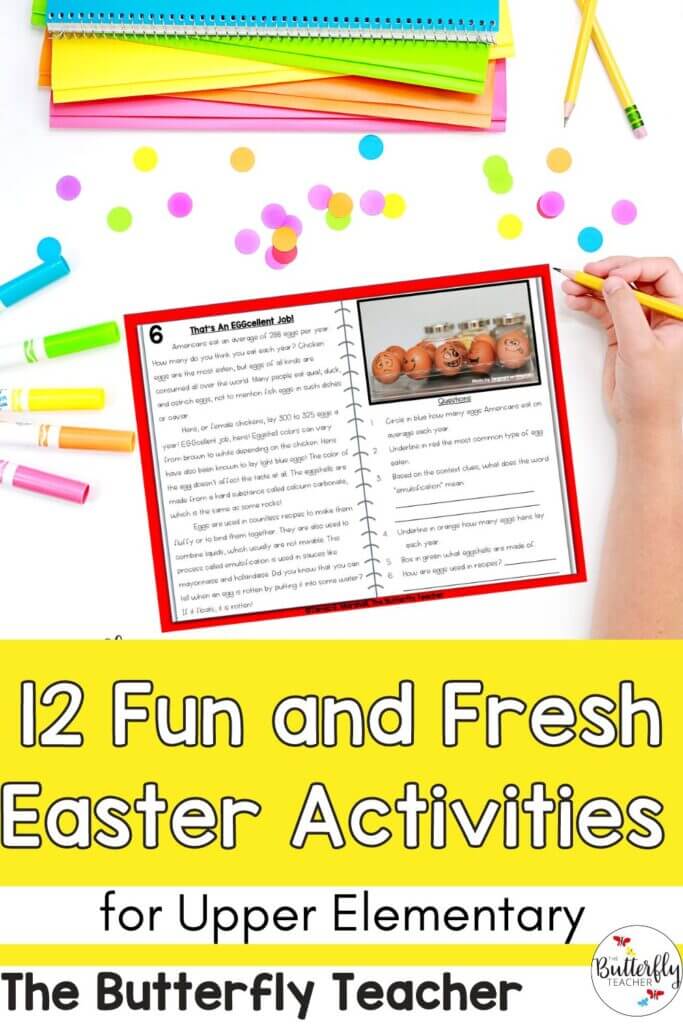 12 Fun and Fresh Easter Activities for Upper Elementary