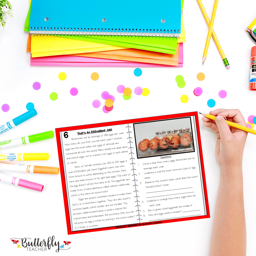 Easter Activities for Upper Elementary