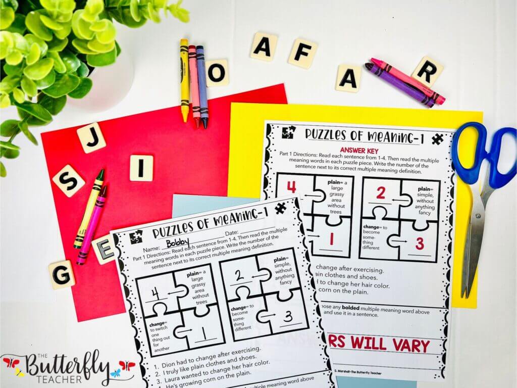 Strategies for Teaching Multiple Meaning Words