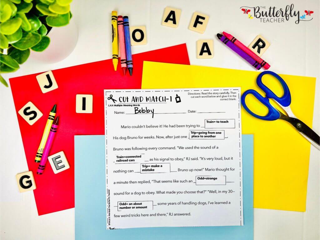 teaching multiple meaning words