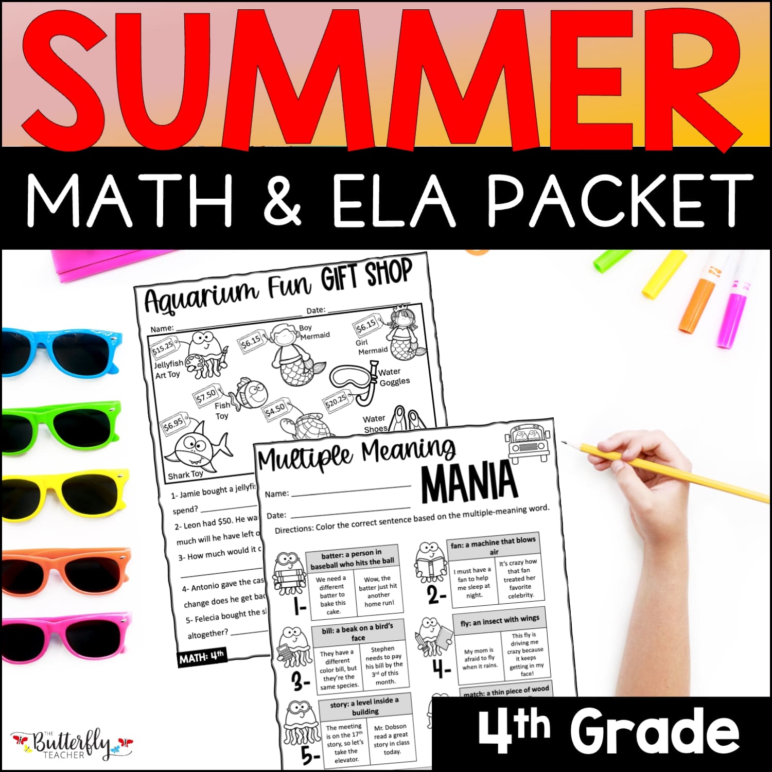 4th grade summer school review activities