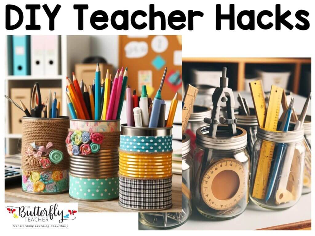 organize math supplies