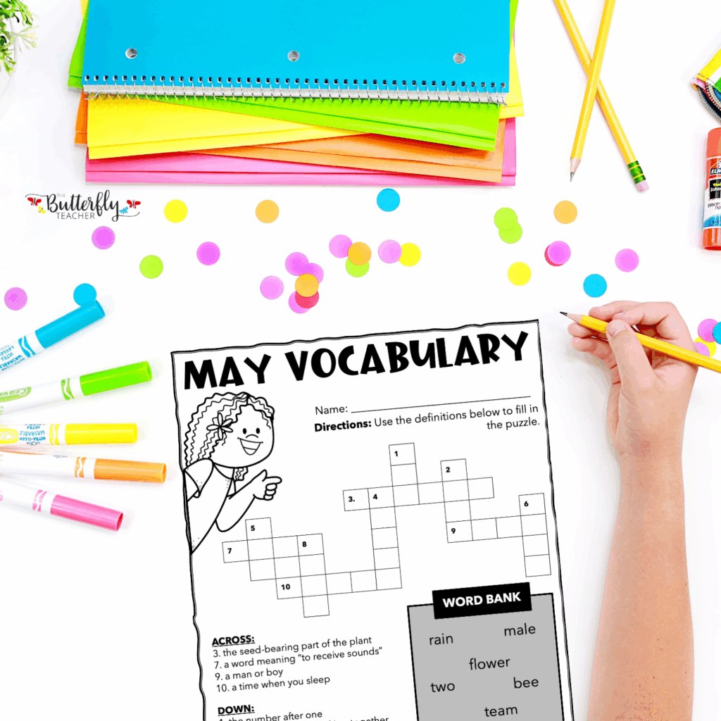 may activities for upper elementary