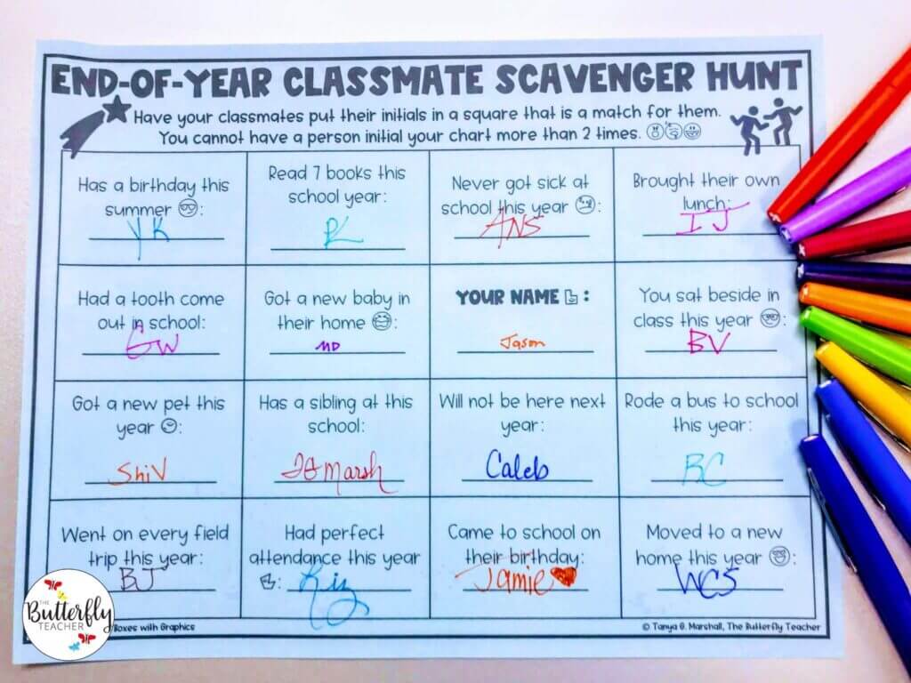 end of the year classroom party