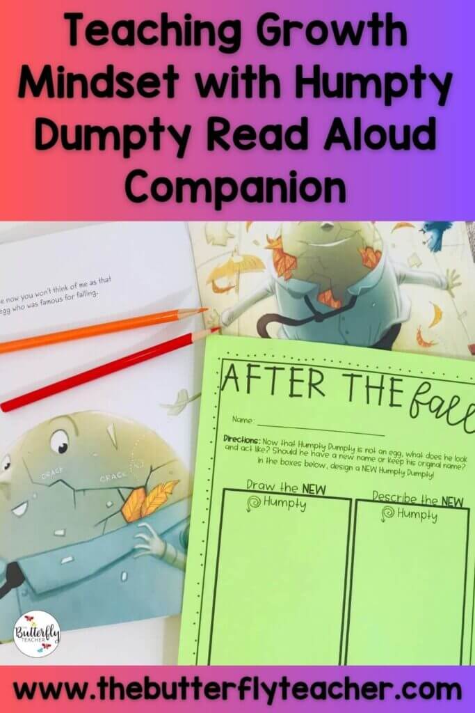 Teaching Growth Mindset with The Humpty Dumpty Read Aloud Companion