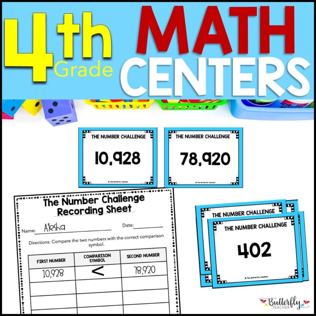 4th grade math centers