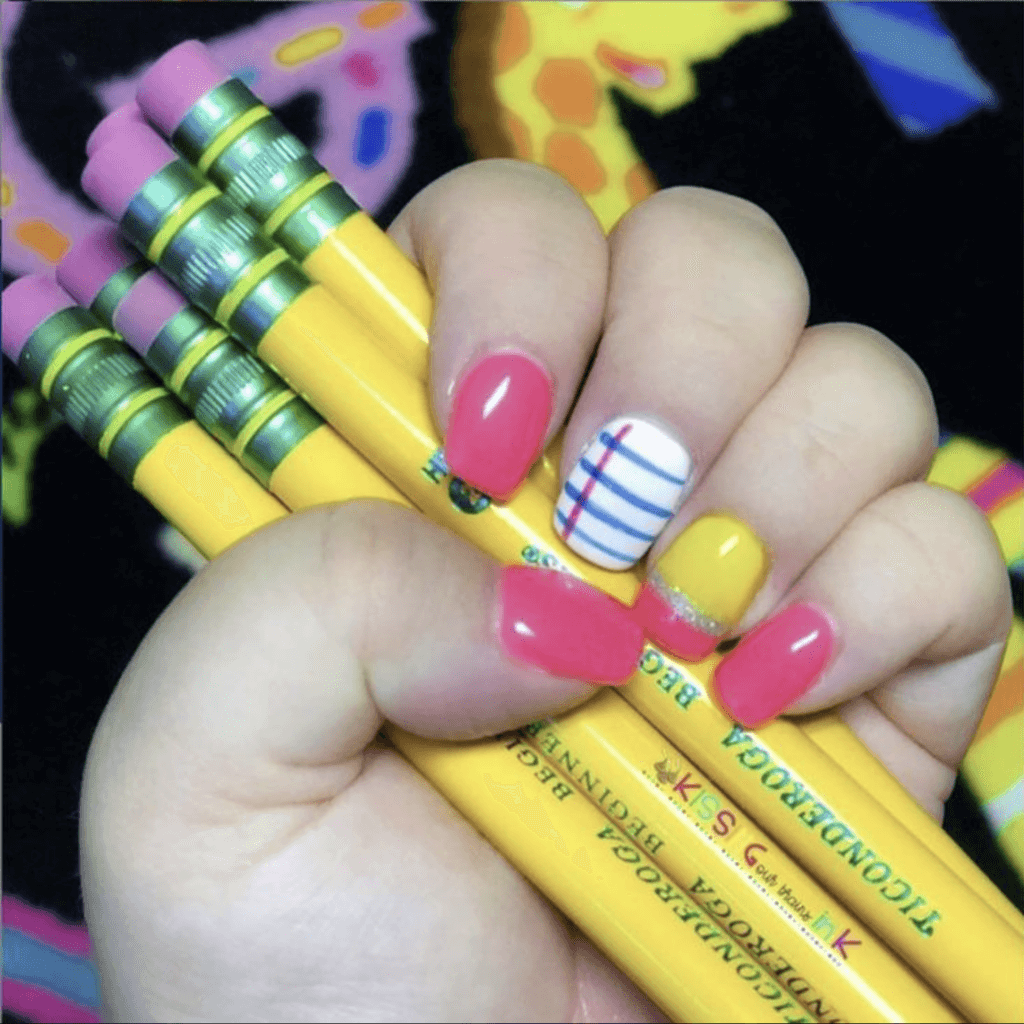back to school nails for teachers