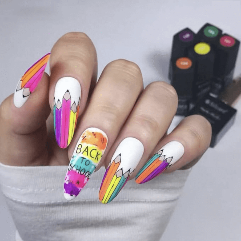 back to school nails for teachers