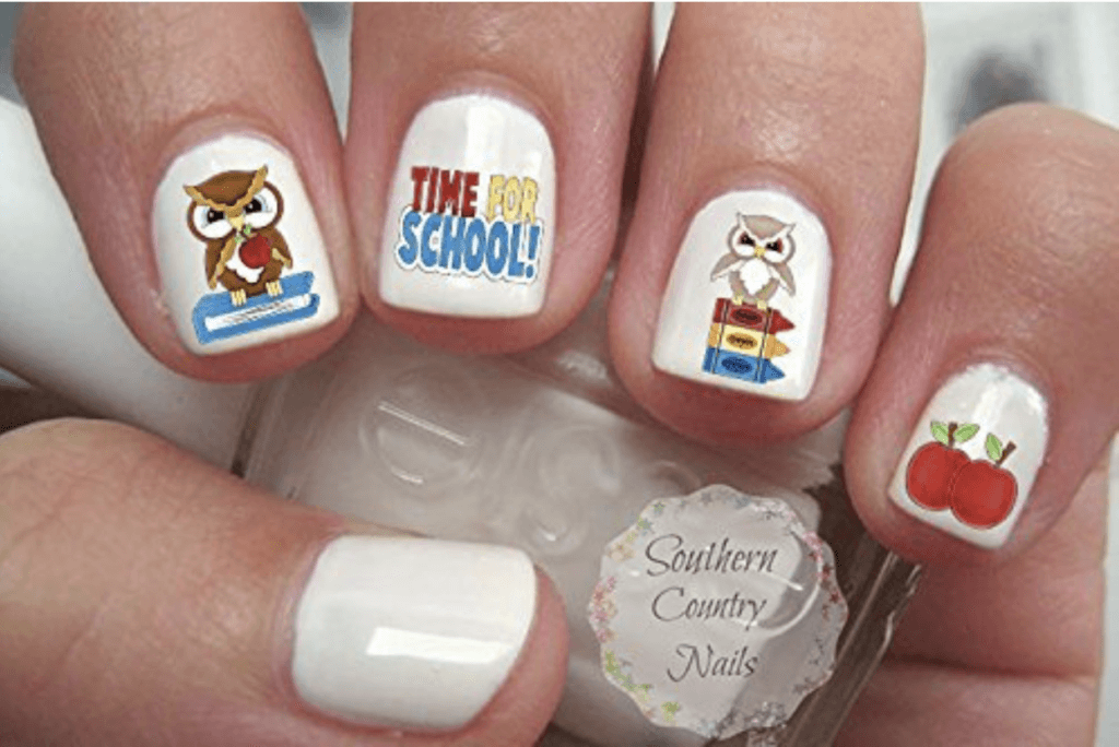 back to school nails for teachers