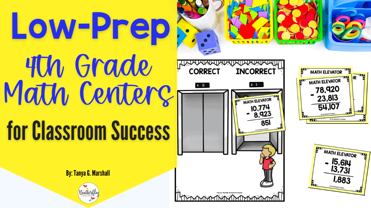 Low-Prep 4th Grade Math Centers for Classroom Success