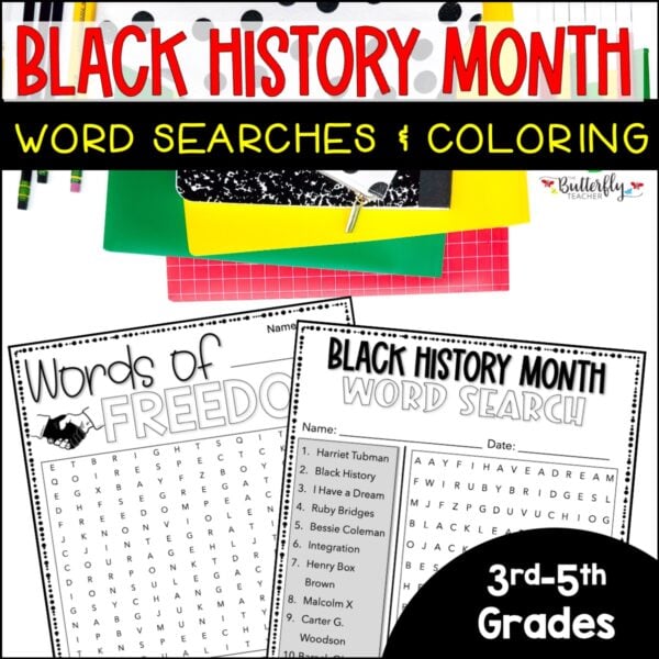 black history month word searches