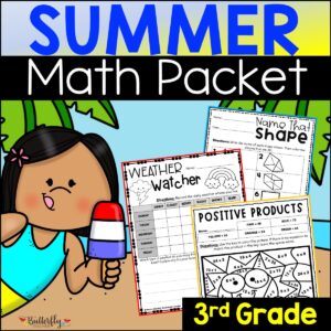 3rd grade summer math packet