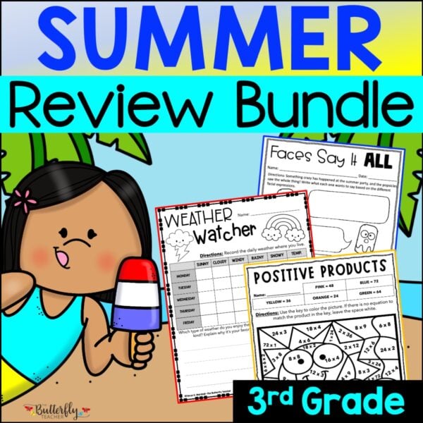 3rd to 4th grade summer review packet