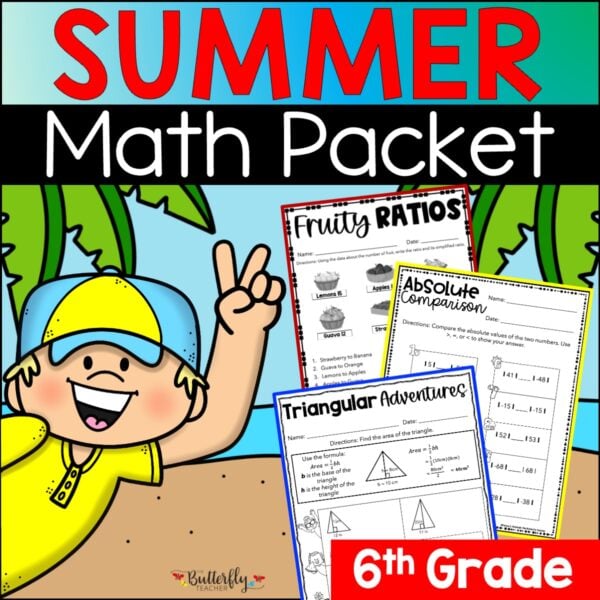 6th grade summer math review