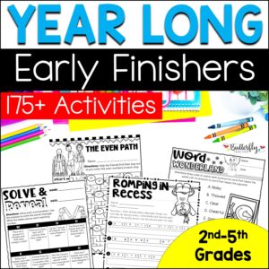 upper elementary early finishers bundle