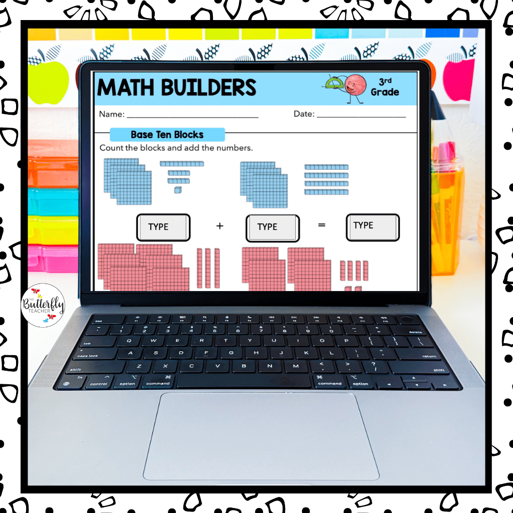 3rd Grade Spiral Math Review digital materials