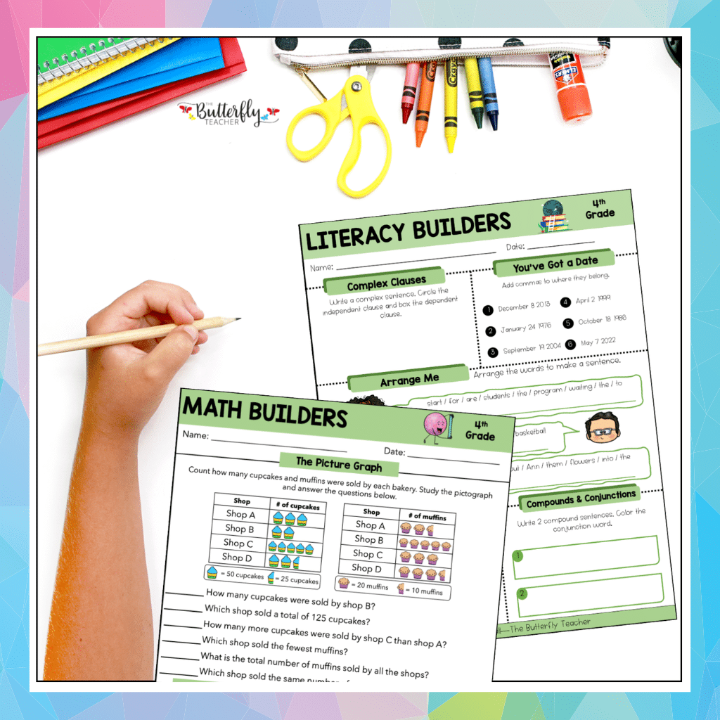 4th grade spiral review packet