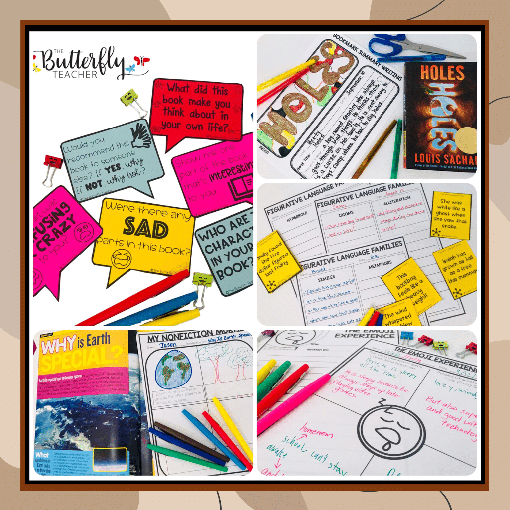 5th grade literacy center activities