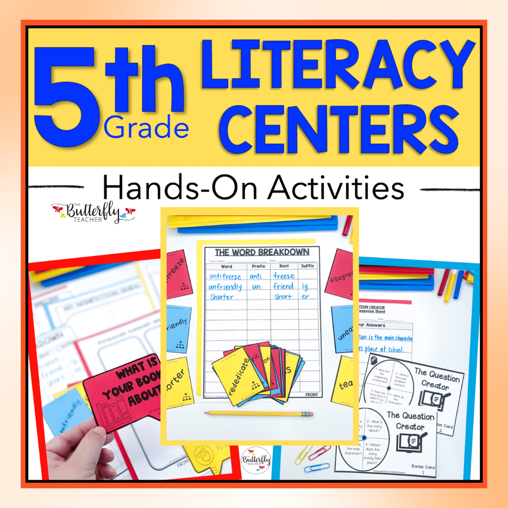 5th grade literacy centers