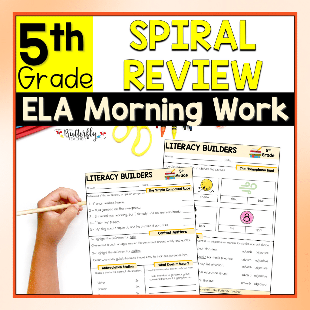 5th grade spiral ela