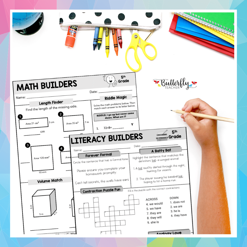 5th grade spiral review packet