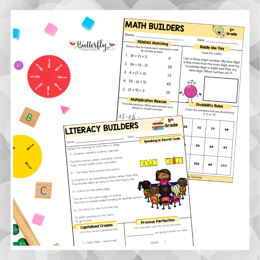 5th grade spiral review