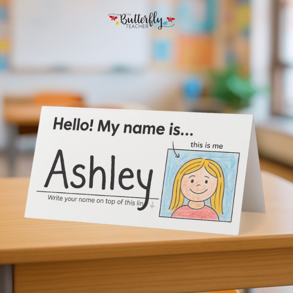 name tent all about me activity templates