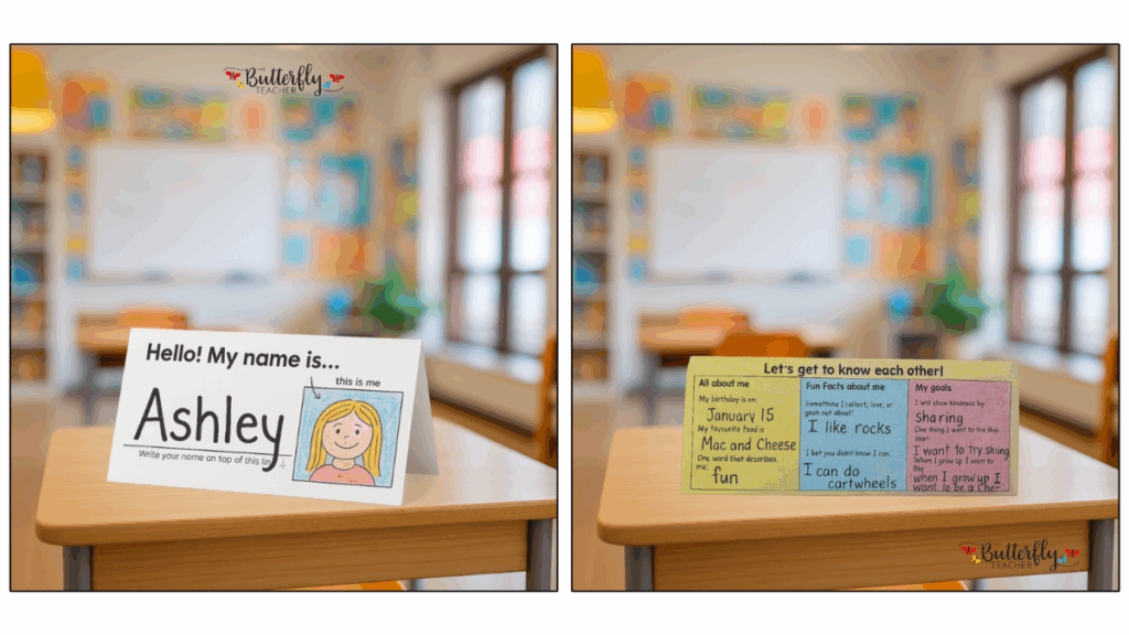 name tent for back to school
