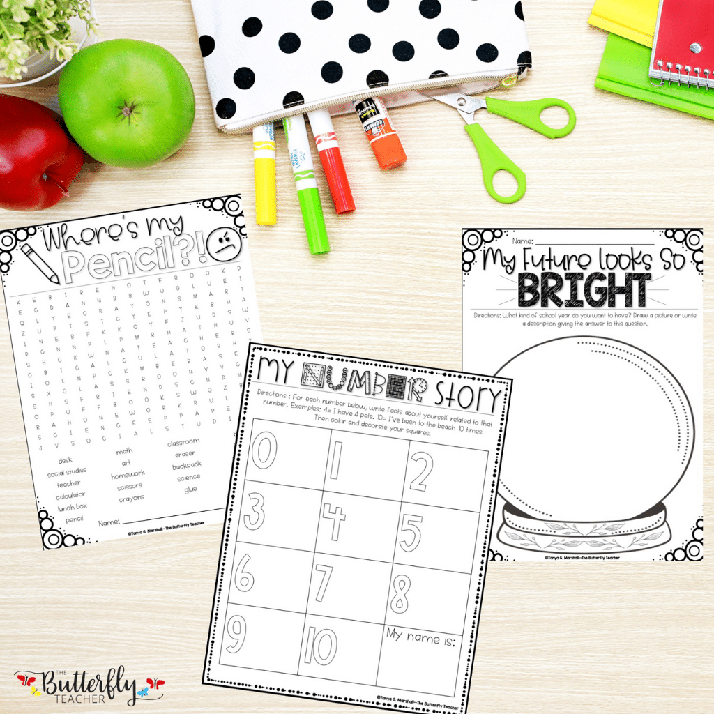 back to school activities puzzle coloring sheets