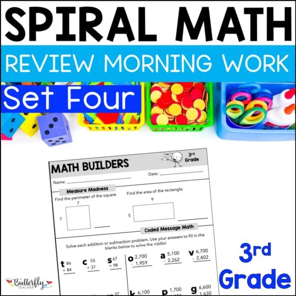 3rd grade spiral math morning work