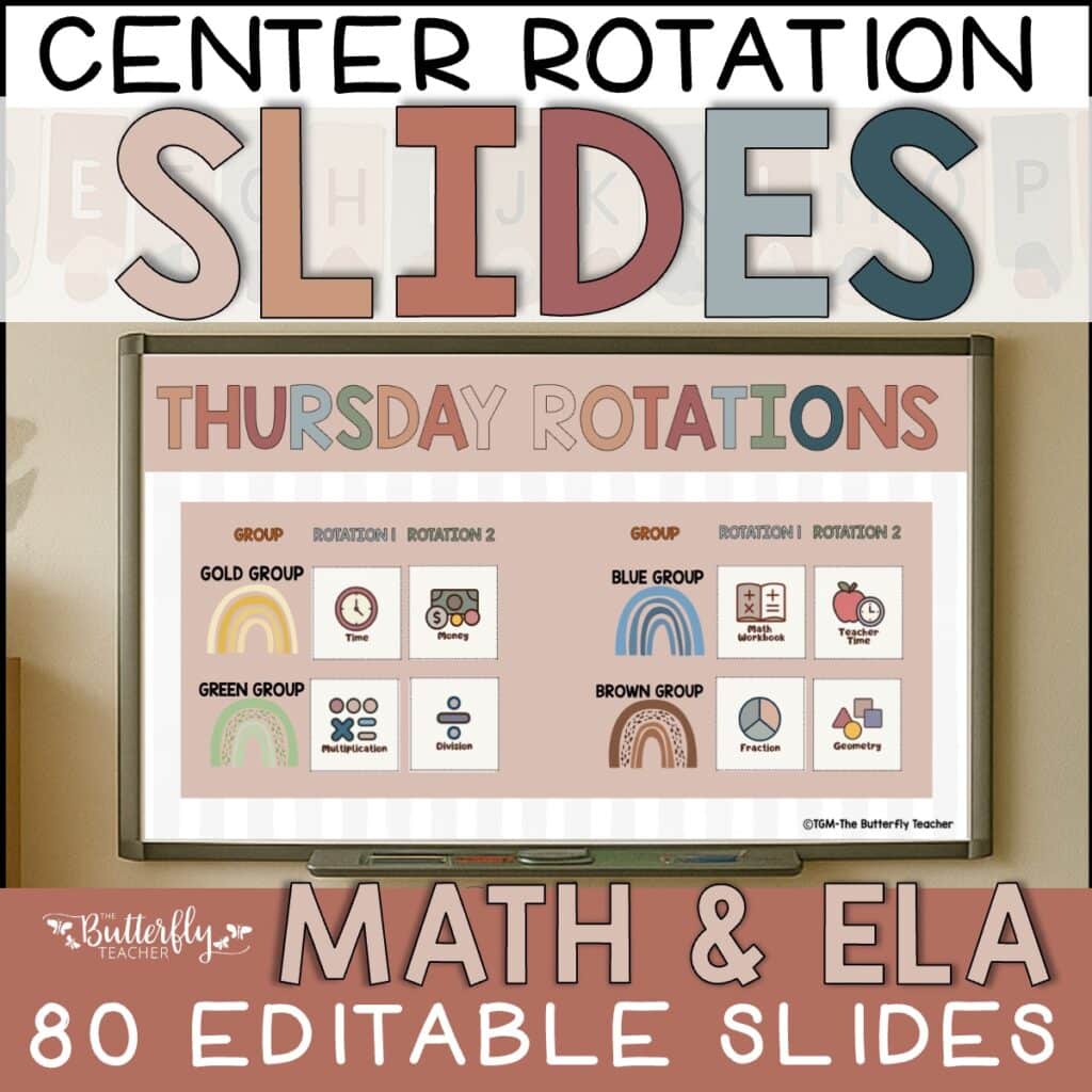 math and literacy station rotations slides