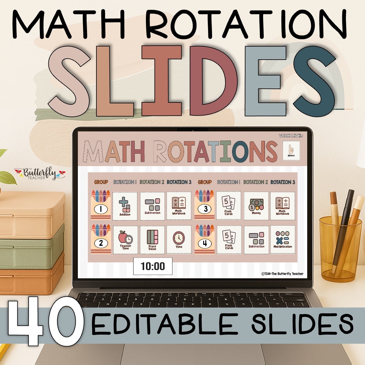 math centers rotation slides