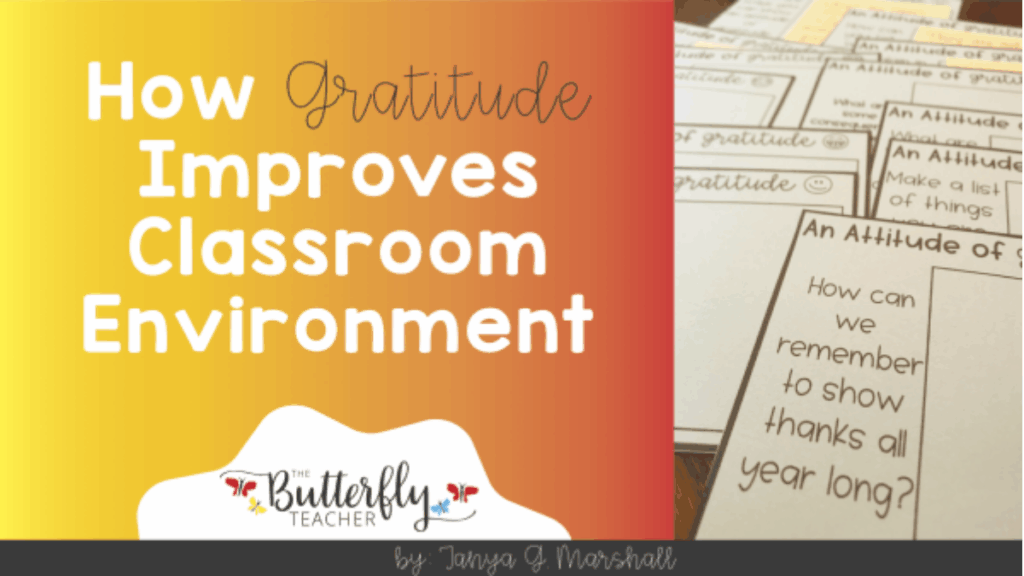 how gratitude improves classroom environment