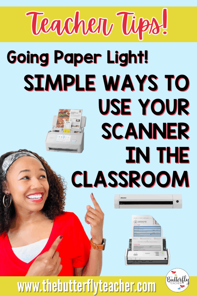 teacher tips for using scanners inside the classroom