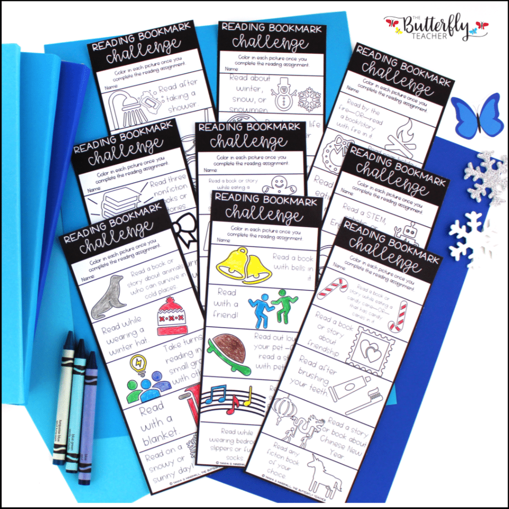 Bookmark for Reading with Challenges