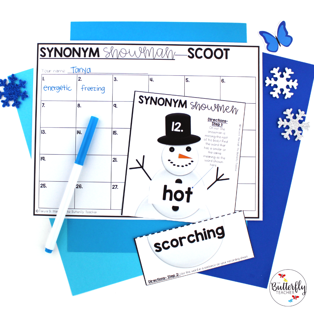 synonym snowman activity center