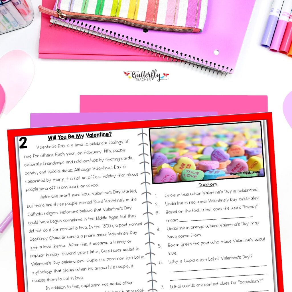 Valentine’s Day Activities for Upper Elementary