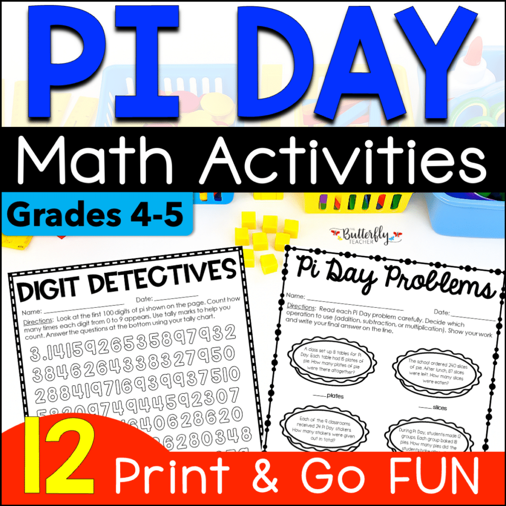 upper elementary Pi Day books