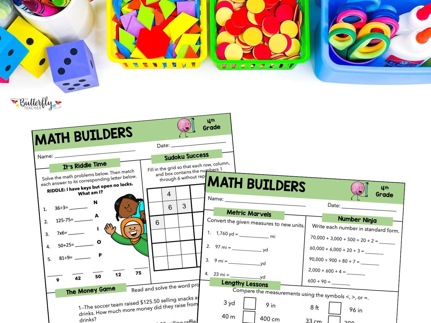 4th grade spiral math review