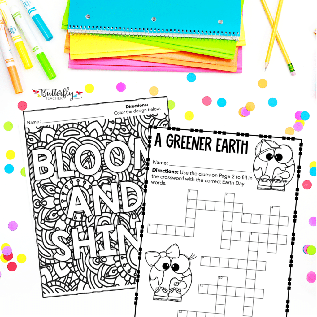 April Early Finishers packet