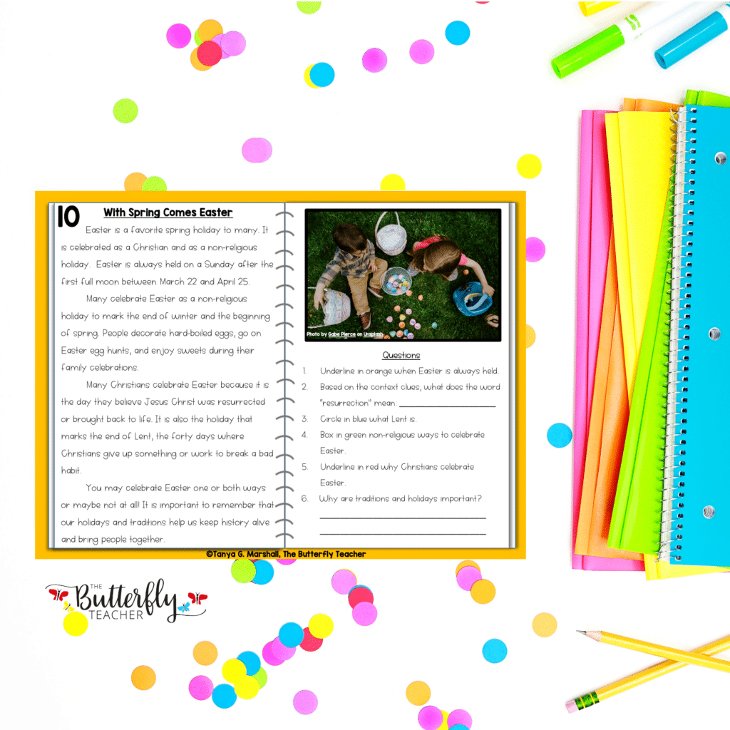 April nonfiction passages