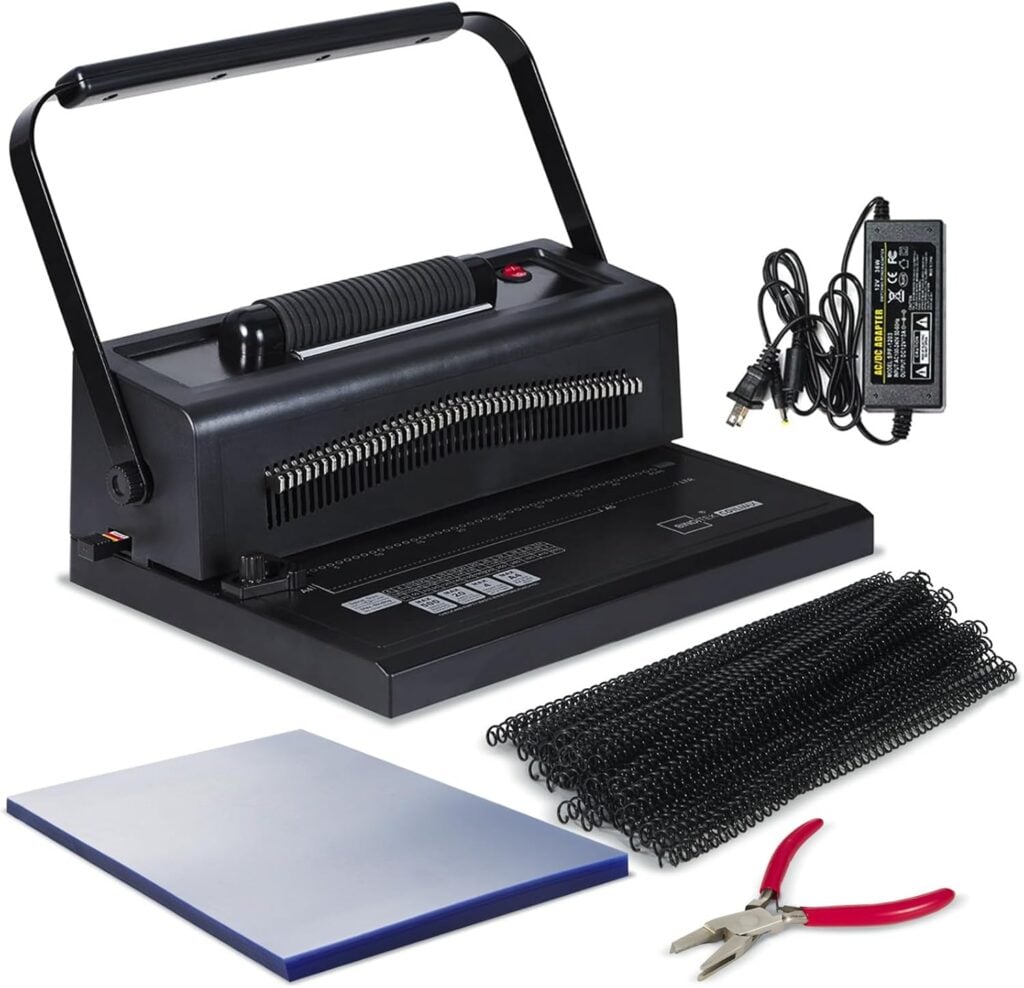Binditek Spiral Binding Machine with Electric Inserter binding machines for teachers