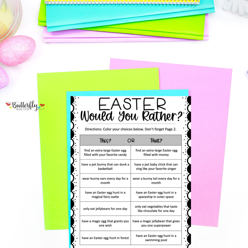 easter spring activities
