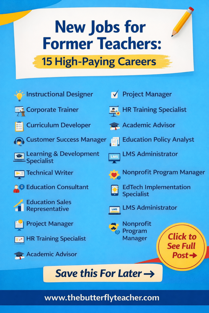 jobs for former teachers