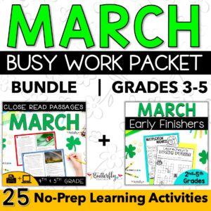 march spring early finisher activities