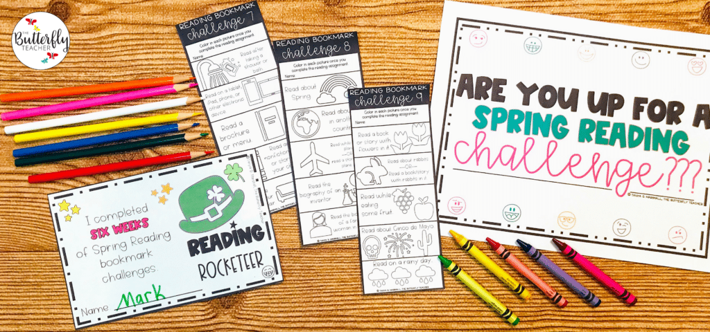 spring reading challenge for kids