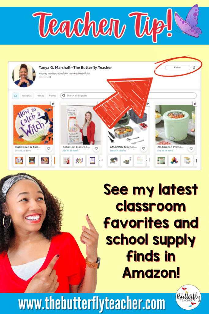 the butterfly teacher amazon storefront